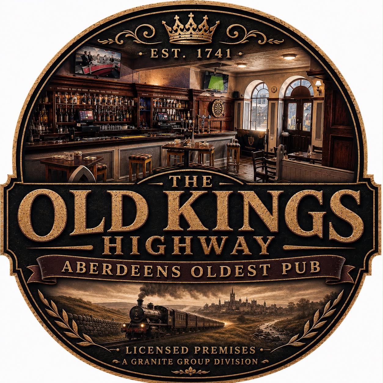 The Old King's Highway crest — est. 1741
